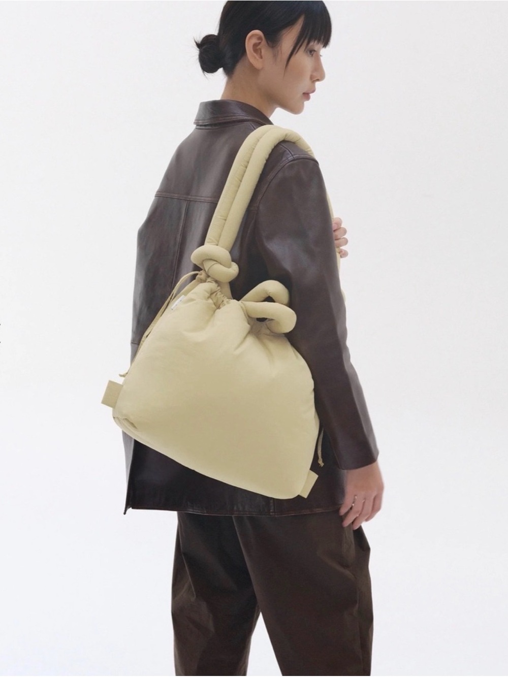 OLËND butter yellow large Ona soft tote/backpack NWT